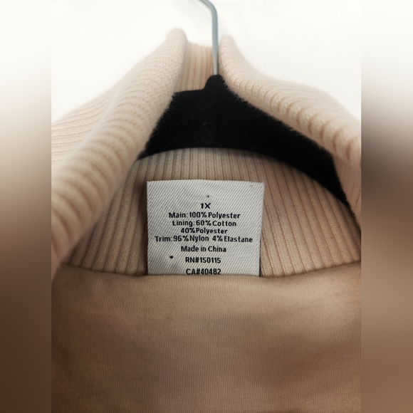 Varley Marney Sherpa Full-Zip Jacket - Cream/Oatmeal - Size 1X - Picture 4 of 7